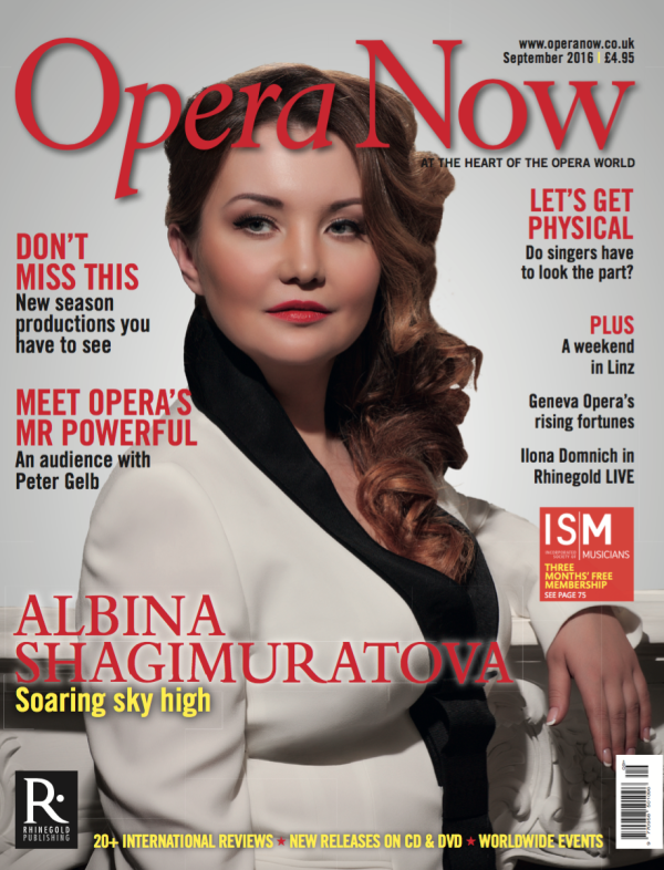 Opera Now, September 2016: Soaring sky high